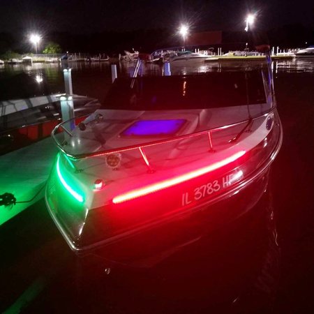 Marine Sport Lighting Marine Bow 12in LED Strip Starboard and Port sidelight Nav kit (1FT) MSL1FTSL